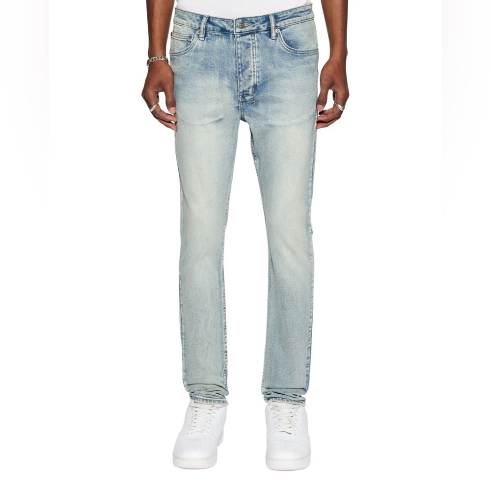 Ksubi Men’s size 32 x 29 Chitch Punk Blue Skinny Fit Tapered Button Fly Jeans